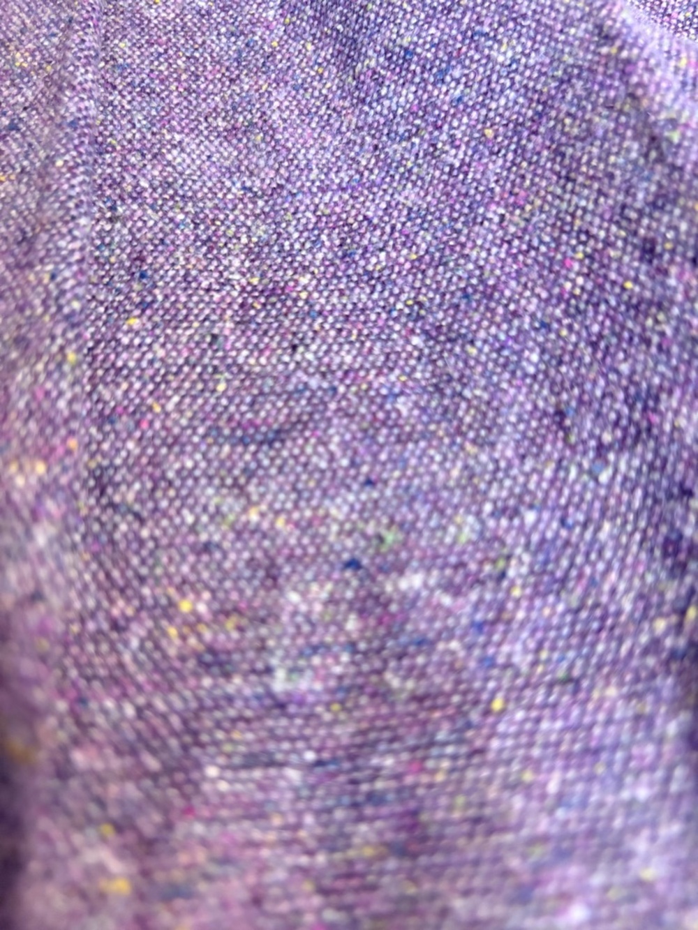 Aritzia Talula Babaton Wool Blend Pleated Mini Skirt Purple Tweed Size 2 - Picture 4 of 8